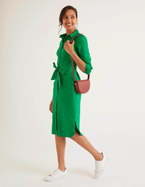 Freya Kleid mit langen Ärmeln - Schottengrün Freya Kleid mit langen Ärmeln - Schottengrün
