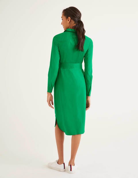 Freya Kleid mit langen Ärmeln - Schottengrün Freya Kleid mit langen Ärmeln - Schottengrün