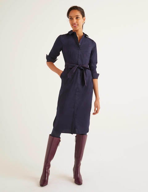 Long Sleeve Freya Dress - Navy Long Sleeve Freya Dress - Navy