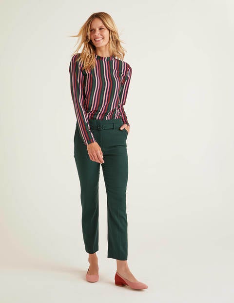 Lilian Top - Crayon Pink and Conker Stripe Lilian Top - Crayon Pink and Conker Stripe