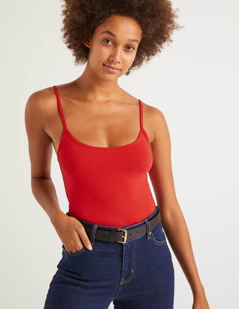 Plain Cami - Post Box Red Plain Cami - Post Box Red