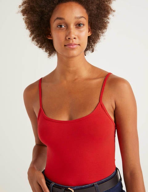 Plain Cami - Post Box Red Plain Cami - Post Box Red