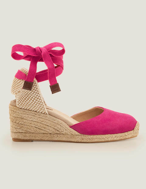 Cassie Espadrille Wedges - Pink Flambe Cassie Espadrille Wedges - Pink Flambe