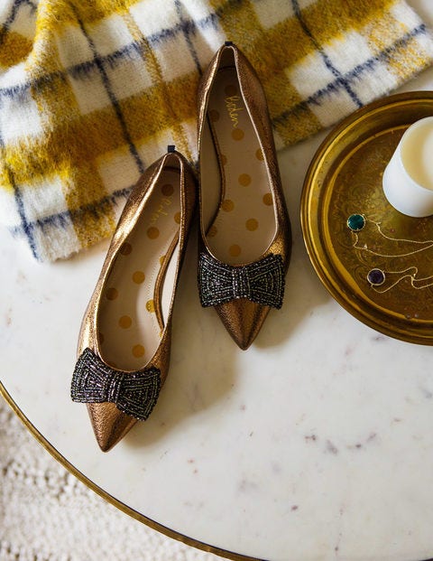 Adelaide Jewelled Flats - Bronze Metallic Adelaide Jewelled Flats - Bronze Metallic