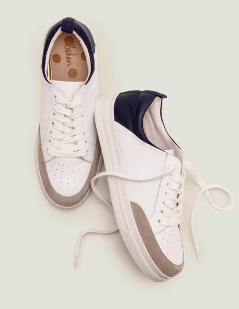 Emily Trainers - White/Grey/Navy Emily Trainers - White/Grey/Navy