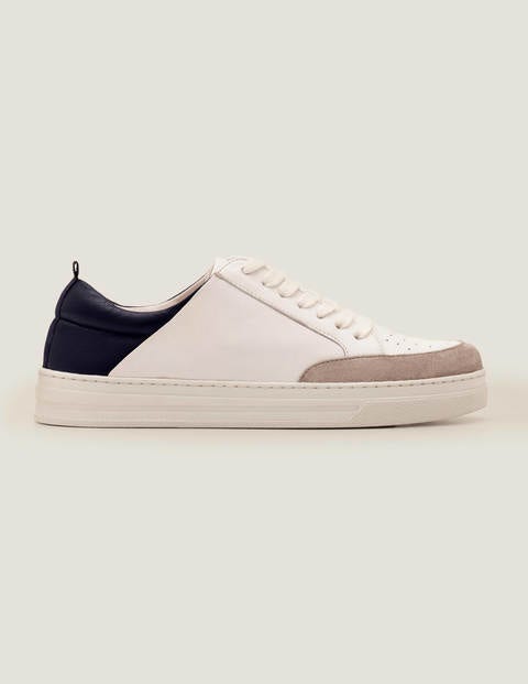 Emily Trainers - White/Grey/Navy Emily Trainers - White/Grey/Navy
