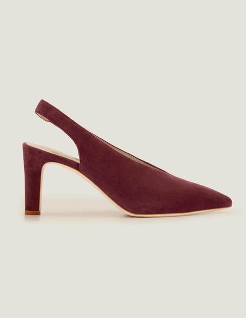 Lydia Slingback Heels - Maroon Lydia Slingback Heels - Maroon
