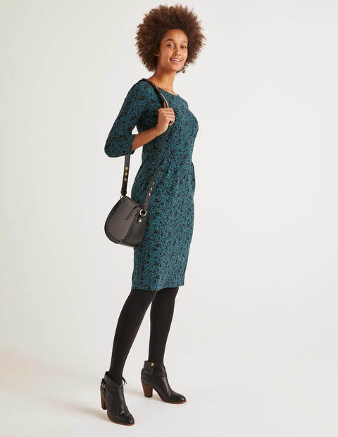 Penny Jersey Dress - Black/Baltic Tree Squirrel Penny Jersey Dress - Black/Baltic Tree Squirrel