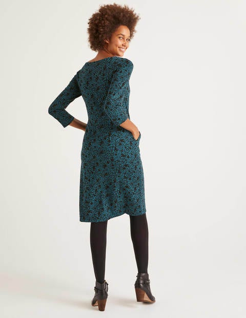 Penny Jersey Dress - Black/Baltic Tree Squirrel Penny Jersey Dress - Black/Baltic Tree Squirrel