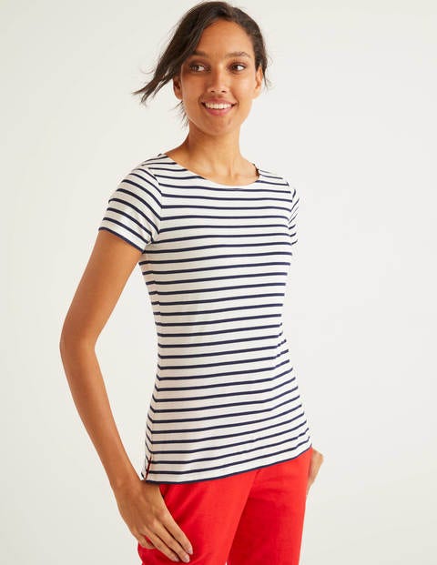Short Sleeve Breton - Ivory/Navy Short Sleeve Breton - Ivory/Navy