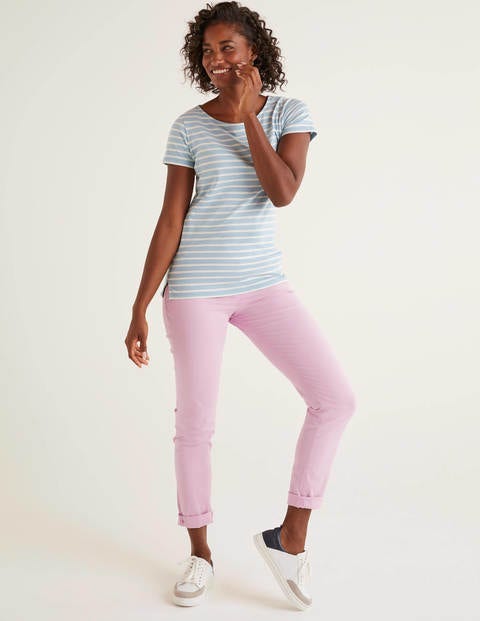 Short Sleeve Breton - Heron Blue/Ivory Short Sleeve Breton - Heron Blue/Ivory