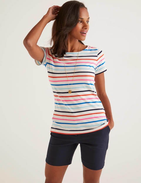 Short Sleeve Breton - Bold Blue/Iceberg Multi Short Sleeve Breton - Bold Blue/Iceberg Multi