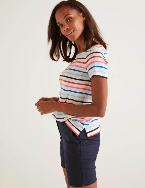 Short Sleeve Breton - Bold Blue/Iceberg Multi Short Sleeve Breton - Bold Blue/Iceberg Multi