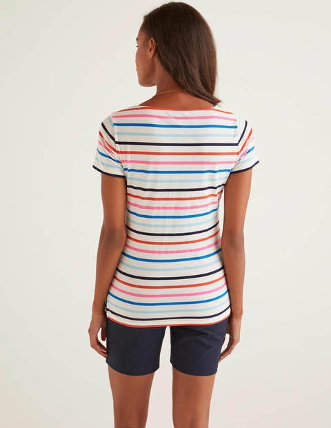 Short Sleeve Breton - Bold Blue/Iceberg Multi Short Sleeve Breton - Bold Blue/Iceberg Multi