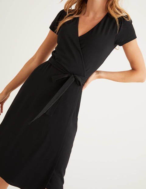 Summer Wrap Dress - Black Summer Wrap Dress - Black