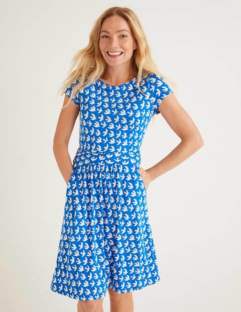 Amelie Jersey Dress - Bold Blue, Swift Amelie Jersey Dress - Bold Blue, Swift