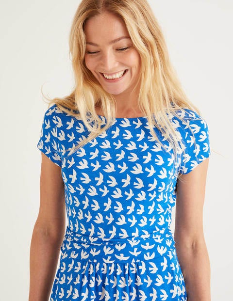 Amelie Jersey Dress - Bold Blue, Swift Amelie Jersey Dress - Bold Blue, Swift