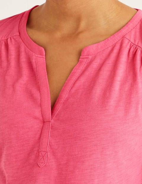 The Cotton Notch Tee - Bright Camellia The Cotton Notch Tee - Bright Camellia