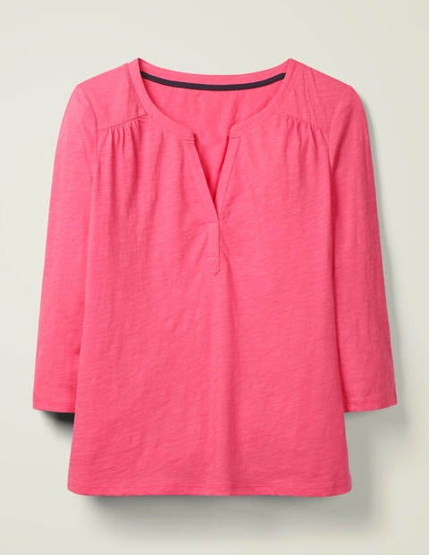 The Cotton Notch Tee - Bright Camellia The Cotton Notch Tee - Bright Camellia