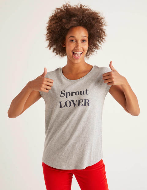 Robyn Jersey Tee - Grey, Sprout Lover/Hater Robyn Jersey Tee - Grey, Sprout Lover/Hater