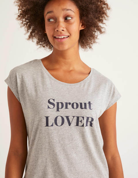 Robyn Jersey Tee - Grey, Sprout Lover/Hater Robyn Jersey Tee - Grey, Sprout Lover/Hater