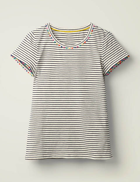 Charlie Jersey T-Shirt - Ivory/Navy Charlie Jersey T-Shirt - Ivory/Navy