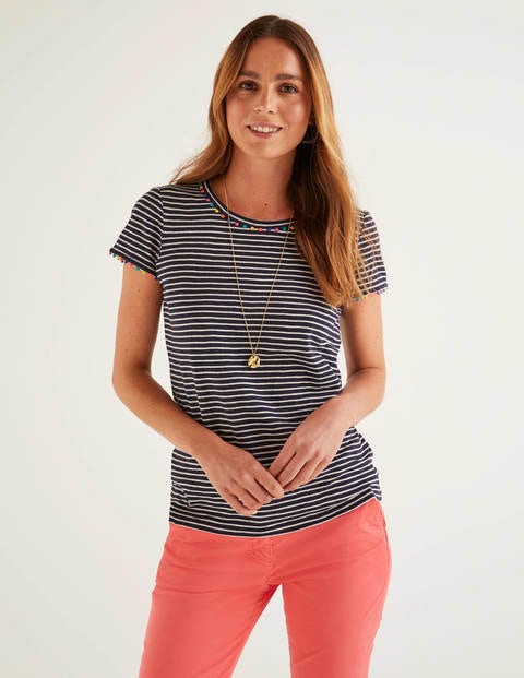 Charlie Jersey T-Shirt - Navy/Ivory Charlie Jersey T-Shirt - Navy/Ivory
