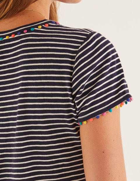 Charlie Jersey T-Shirt - Navy/Ivory Charlie Jersey T-Shirt - Navy/Ivory