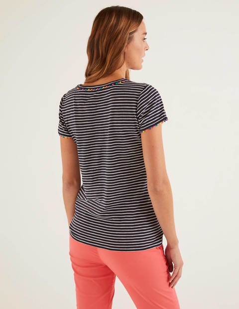 Charlie Jersey T-Shirt - Navy/Ivory Charlie Jersey T-Shirt - Navy/Ivory