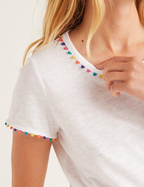 Charlie Jersey T-Shirt - White Charlie Jersey T-Shirt - White