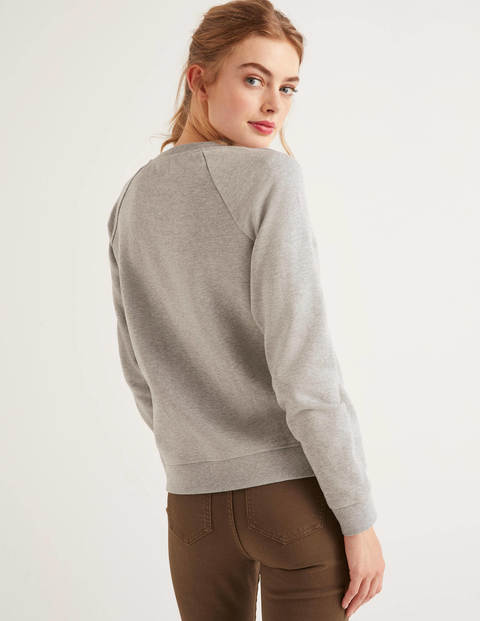 The Sweatshirt - Grey Marl, Happy Christmas The Sweatshirt - Grey Marl, Happy Christmas