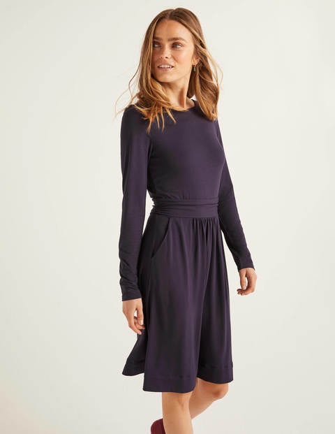 Abigail Jersey Dress - Navy Abigail Jersey Dress - Navy