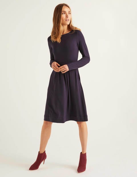 Abigail Jersey Dress - Navy Abigail Jersey Dress - Navy