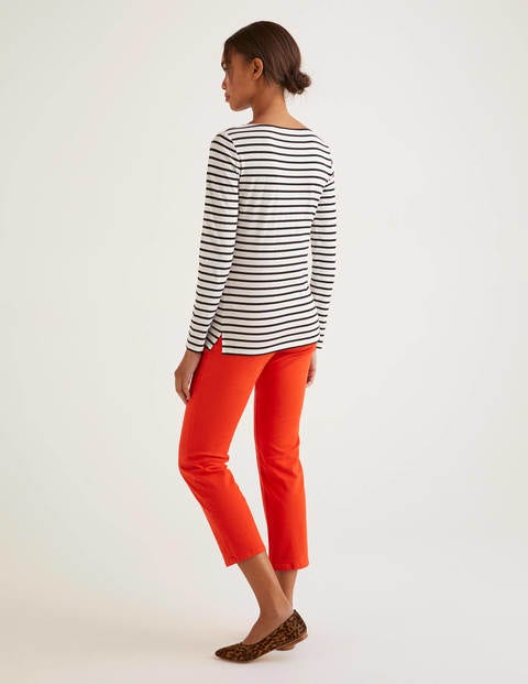 Long Sleeve Breton - Ivory/Black Long Sleeve Breton - Ivory/Black
