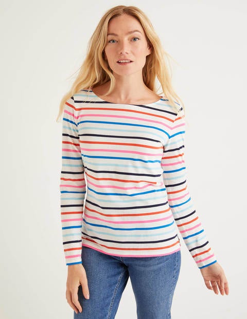 Long Sleeve Breton - Bold Blue/Iceberg Multi Long Sleeve Breton - Bold Blue/Iceberg Multi