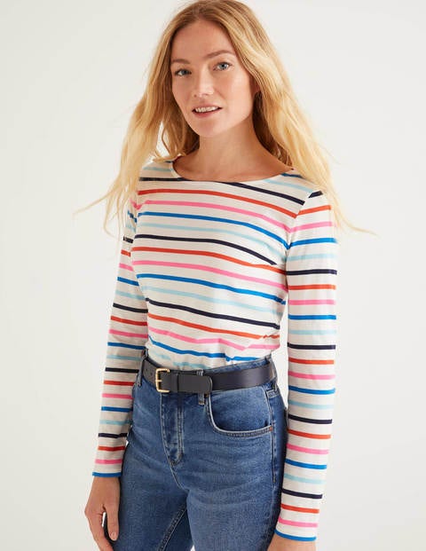 Long Sleeve Breton - Bold Blue/Iceberg Multi Long Sleeve Breton - Bold Blue/Iceberg Multi