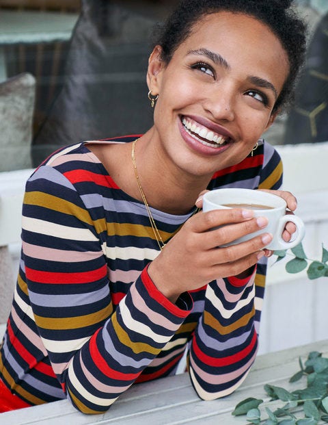 Long Sleeve Breton - River/Trumpet Multi Stripe Long Sleeve Breton - River/Trumpet Multi Stripe