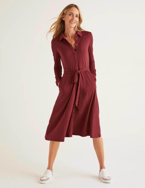 Susannah Hemdblusenkleid - Rotbraun Susannah Hemdblusenkleid - Rotbraun