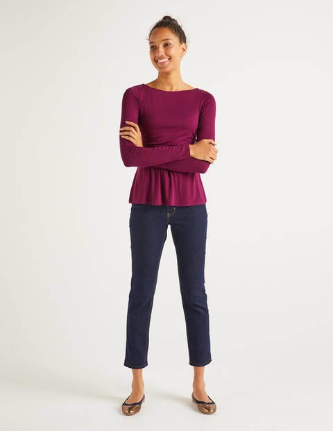 Lucille Jersey Top - Beetroot Lucille Jersey Top - Beetroot