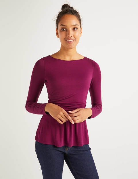 Lucille Jersey Top - Beetroot Lucille Jersey Top - Beetroot