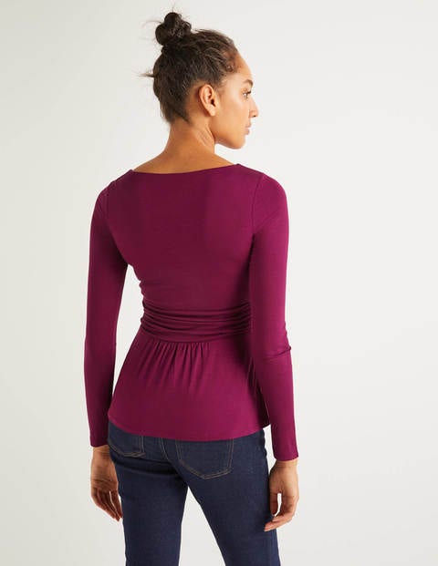 Lucille Jersey Top - Beetroot Lucille Jersey Top - Beetroot
