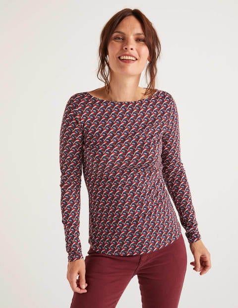 Harriet Jersey Top - Fig, Bullfinch Harriet Jersey Top - Fig, Bullfinch