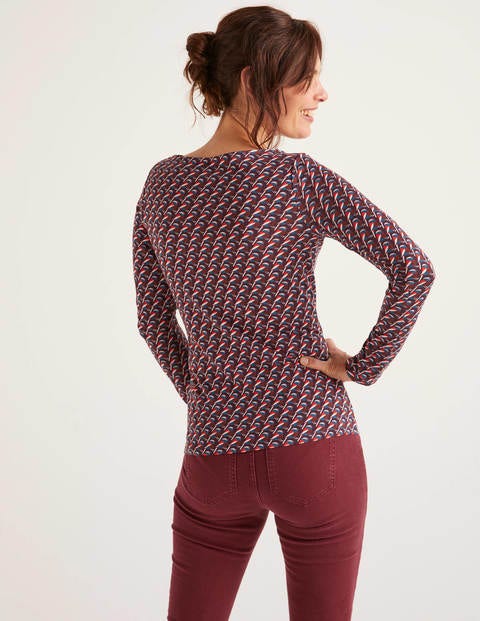 Harriet Jersey Top - Fig, Bullfinch Harriet Jersey Top - Fig, Bullfinch