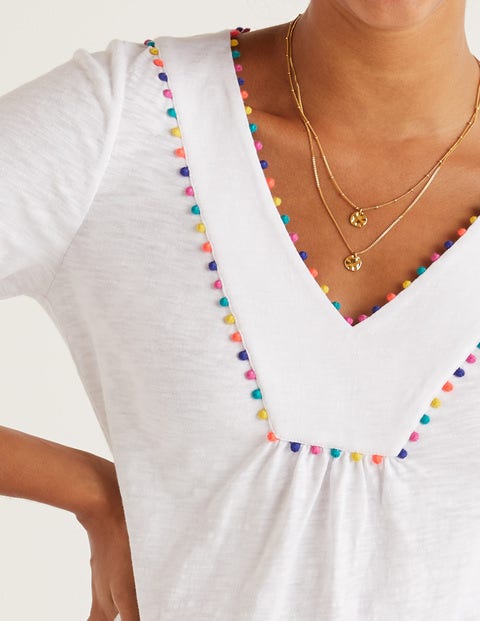 Charlie Jersey Tunic - White Charlie Jersey Tunic - White