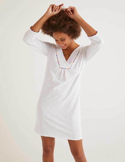 Charlie Jersey Tunic - White Charlie Jersey Tunic - White