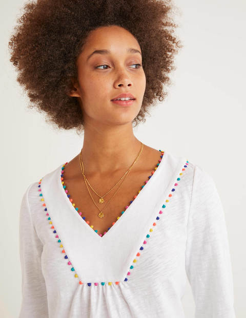 Charlie Jersey Tunic - White Charlie Jersey Tunic - White