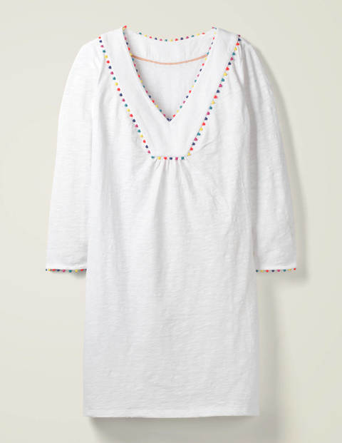 Charlie Jersey Tunic - White Charlie Jersey Tunic - White