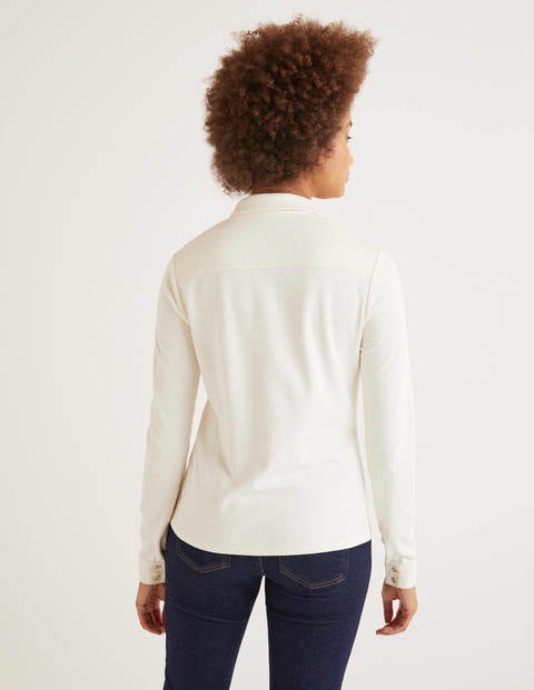 Florence Ponte Shirt - Ivory Florence Ponte Shirt - Ivory
