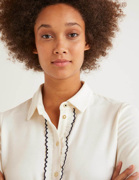Florence Ponte Shirt - Ivory Florence Ponte Shirt - Ivory