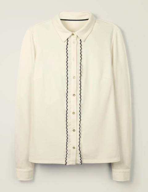 Florence Ponte Shirt - Ivory Florence Ponte Shirt - Ivory